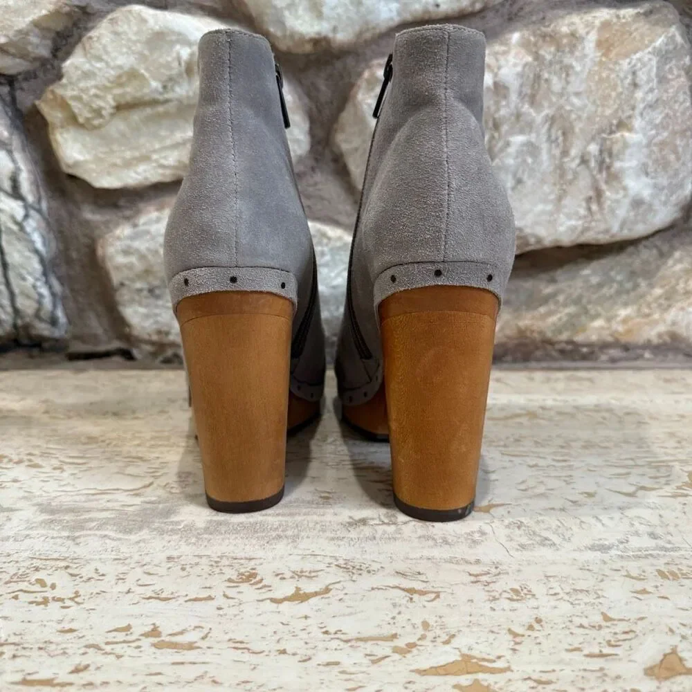 Joie Dewitt ankle boot grey size 9/39 Boho 70s hippie